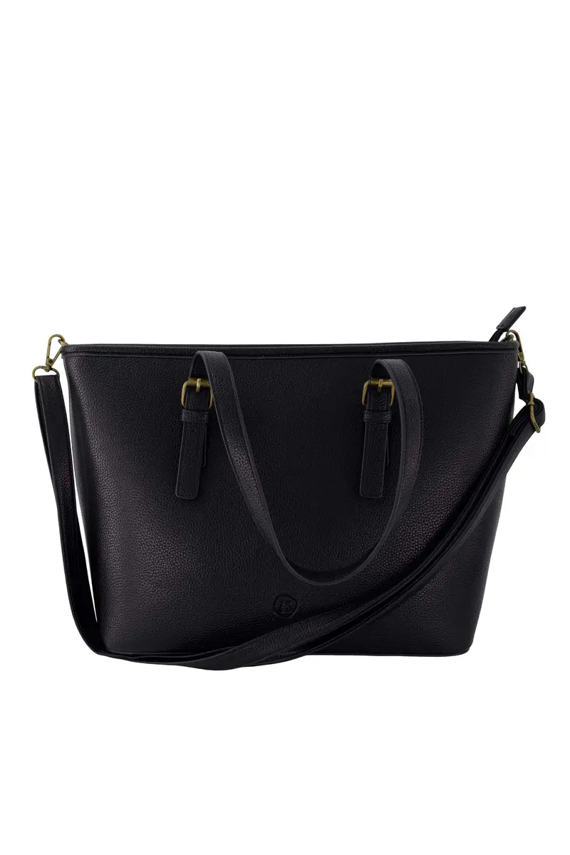 Zusss shopper met rits zwart