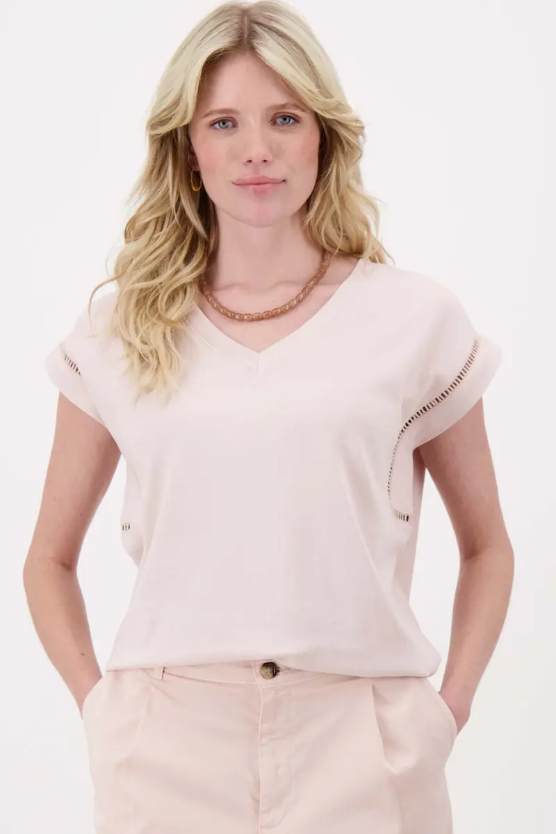 Zusss t-shirt met details roze