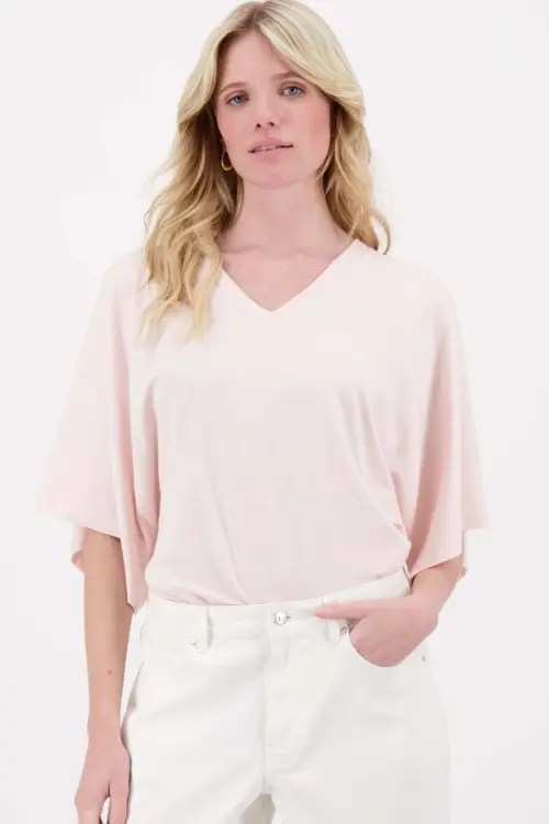 Zusss t-shirt wijde mouw roze