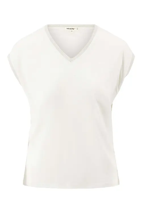 Zusss top lurex wit