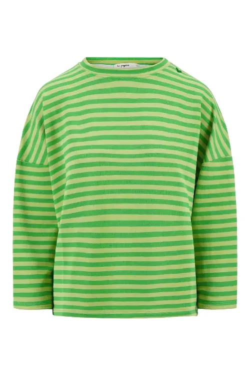 Zusss trui streep boxy groen