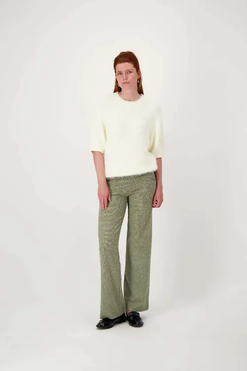 Zusss visgraat broek groen